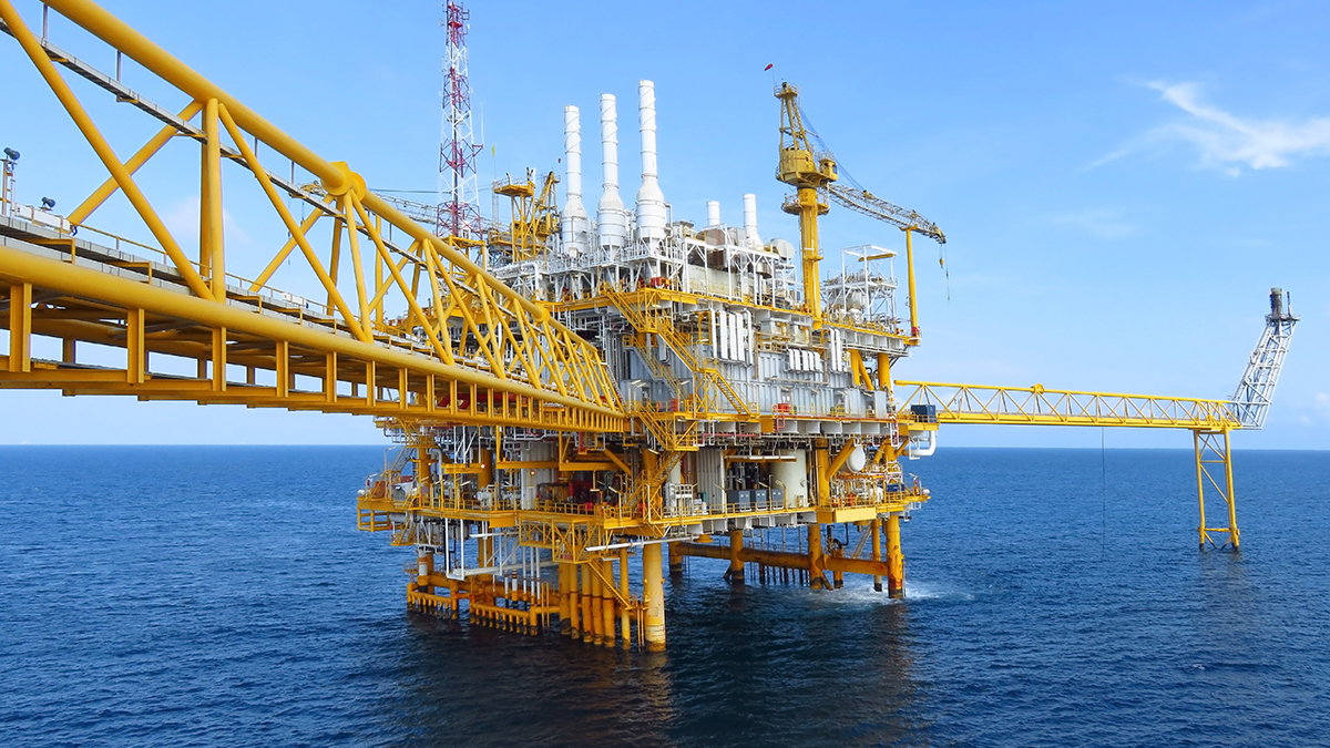 Offshore construction. Caspian offshore Construction. Offshore Production platform. Oil and Gas platform.